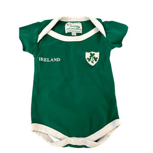 NWT Lansdowne Boys Green Short Sleeve Bodysuit 6-12 Months Ireland St. Patricks